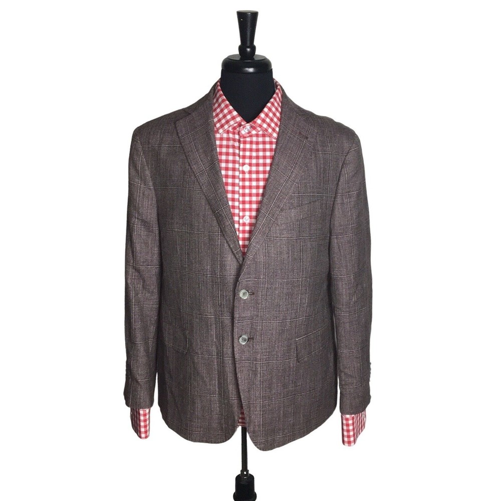 Joseph Abboud Limited Edition SLIM Fit Wool Linen Silk Sport Coat Blazer 44s